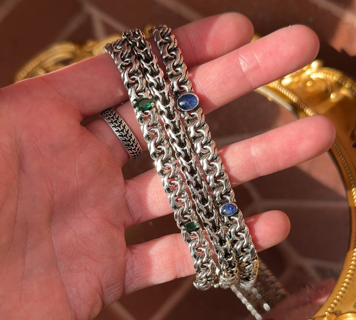 1 of 1 Sapphire Bracelet 8 Inch