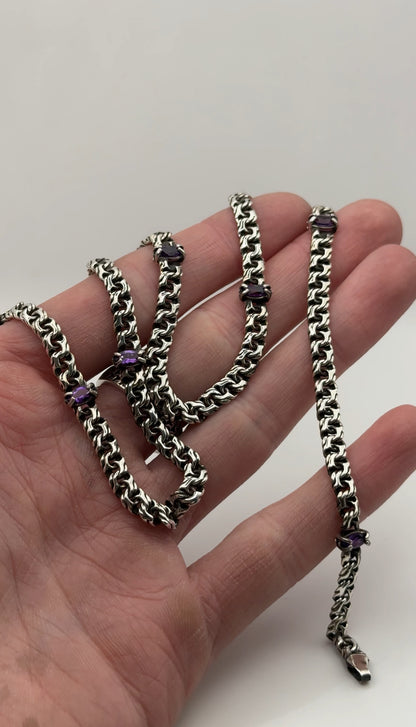 1 of 1 Amethyst Necklace 18 Inch