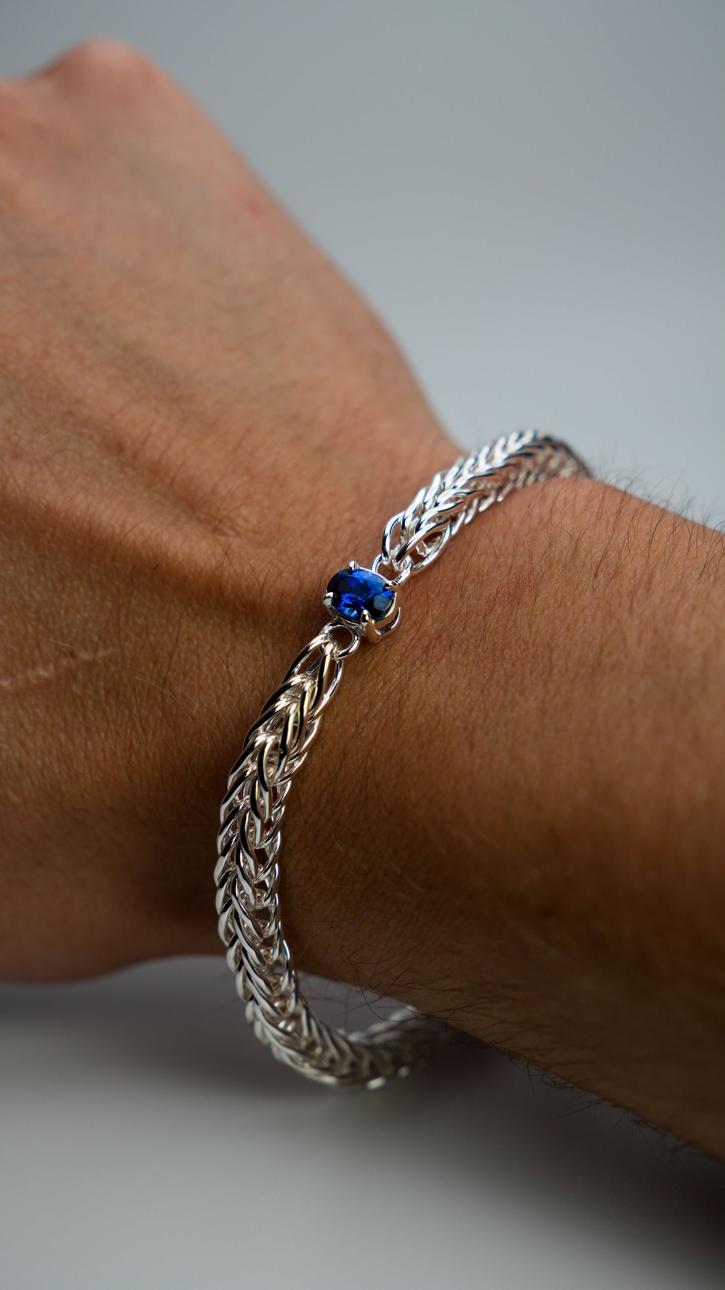 Sapphire Foxtail Bracelet